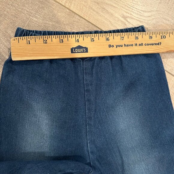 JELLY & PUG TODDLER GIRLS SIZE 5 DENIM AND LACE FLARE JEANS - Picture 4 of 8